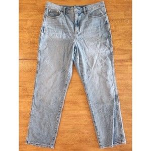 J. Crew Re Imagined Denim High Rise Classic Women's Jeans Pale Indigo Size 31